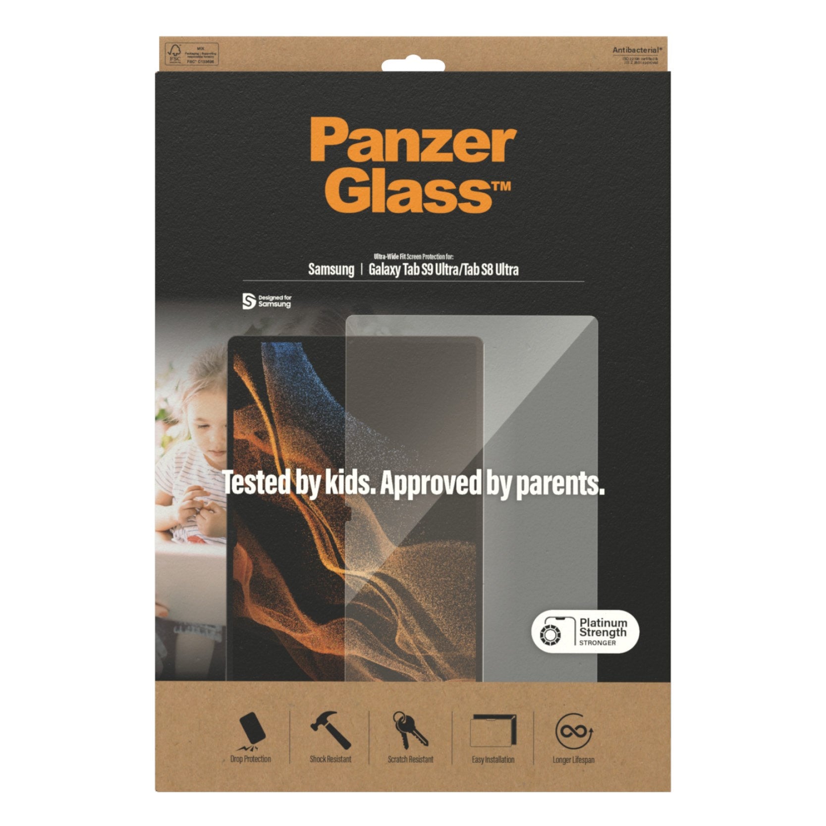 PanzerGlass® Displayschutz Samsung Galaxy Tab S8 Ultra | S9 Ultra | Ultra-Wide Fit